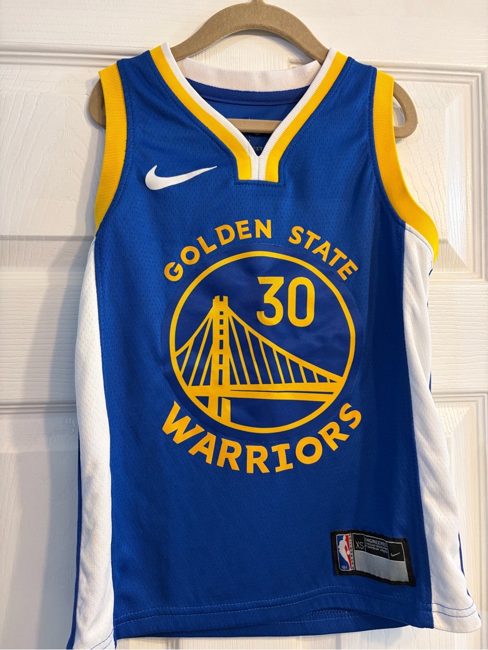 Nike Boys XS Blue CURRY 🏀 Golden State Warriors Jersey